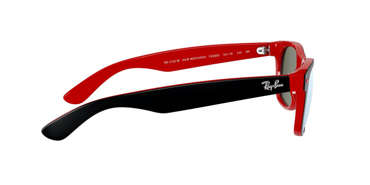 Anteojos De Sol Ray-Ban RB2132M New Wayfarer Plata/Negro