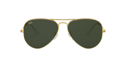 Anteojos De Sol Ray-Ban RB3025 Aviator Large Metal Verde/Dorado