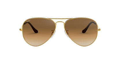 Anteojos De Sol Ray-Ban RB3025 Aviator Large Metal Café/Dorado