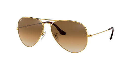 Anteojos De Sol Ray-Ban RB3025 Aviator Large Metal Café/Dorado