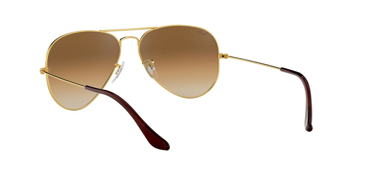 Anteojos De Sol Ray-Ban RB3025 Aviator Large Metal Café/Dorado