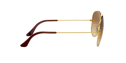 Anteojos De Sol Ray-Ban RB3025 Aviator Large Metal Café/Dorado