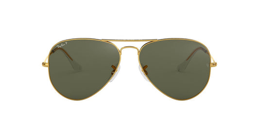 Anteojos De Sol Ray-Ban RB3025 Aviator Large Metal Verde/Dorado