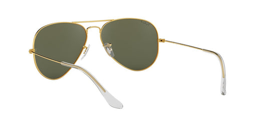 Anteojos De Sol Ray-Ban RB3025 Aviator Large Metal Verde/Dorado