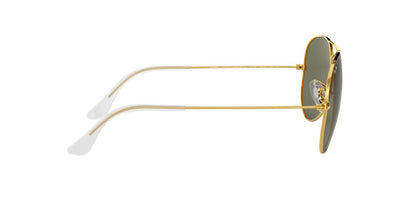 Anteojos De Sol Ray-Ban RB3025 Aviator Large Metal Verde/Dorado