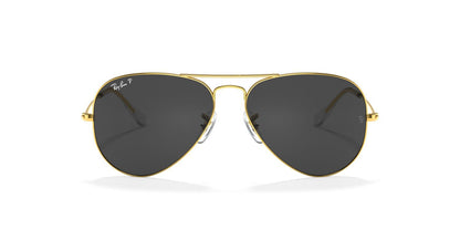 Anteojos De Sol Ray-Ban RB3025 Aviator Large Metal Negro/Dorado