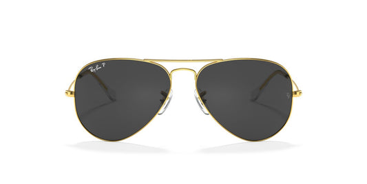 Anteojos De Sol Ray-Ban RB3025 Aviator Large Metal Negro/Dorado