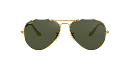 Anteojos De Sol Ray-Ban RB3025 Aviator Large Metal Verde/Dorado