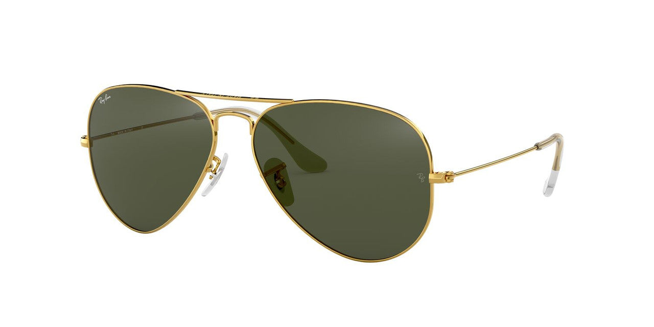 Anteojos De Sol Ray-Ban RB3025 Aviator Large Metal Verde/Dorado