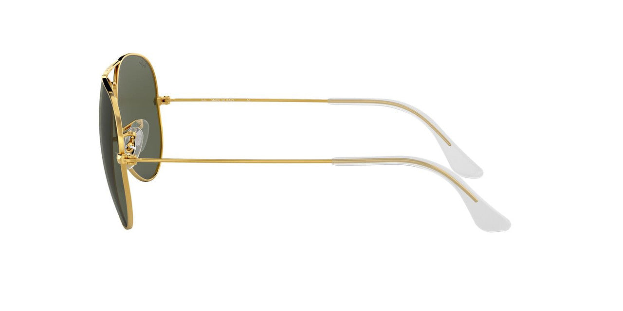 Anteojos De Sol Ray-Ban RB3025 Aviator Large Metal Verde/Dorado