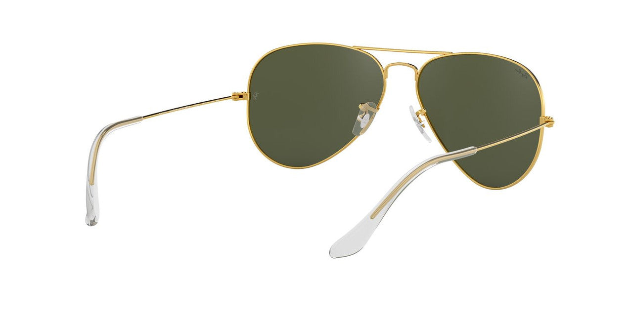 Anteojos De Sol Ray-Ban RB3025 Aviator Large Metal Verde/Dorado