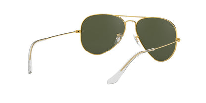 Anteojos De Sol Ray-Ban RB3025 Aviator Large Metal Verde/Dorado