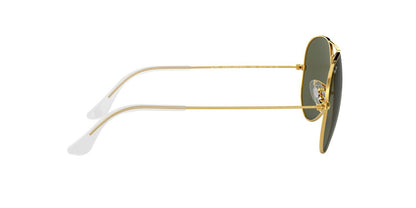 Anteojos De Sol Ray-Ban RB3025 Aviator Large Metal Verde/Dorado