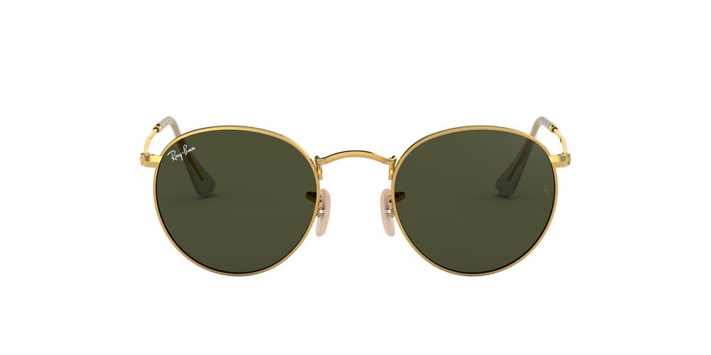 Anteojos De Sol Ray-Ban RB3447 Round Metal Verde/Dorado