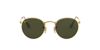 Anteojos De Sol Ray-Ban RB3447 Round Metal Verde/Dorado