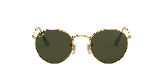 Anteojos De Sol Ray-Ban RB3447 Round Metal Verde/Dorado