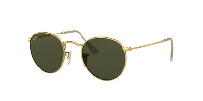 Anteojos De Sol Ray-Ban RB3447 Round Metal Verde/Dorado