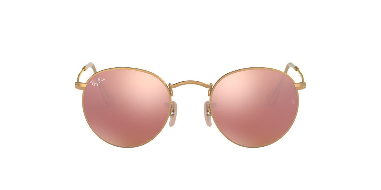 Anteojos De Sol Ray-Ban RB3447 Round Metal Rosa/Dorado