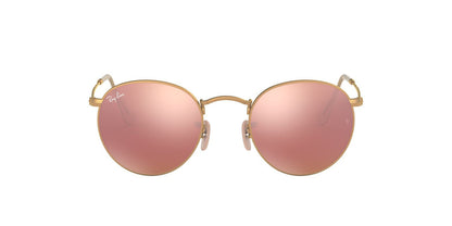 Anteojos De Sol Ray-Ban RB3447 Round Metal Rosa/Dorado