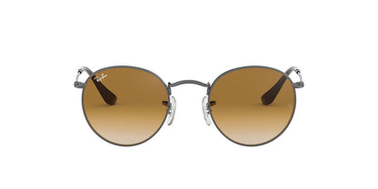 Anteojos De Sol Ray-Ban RB3447 Round Metal Plata/Gris