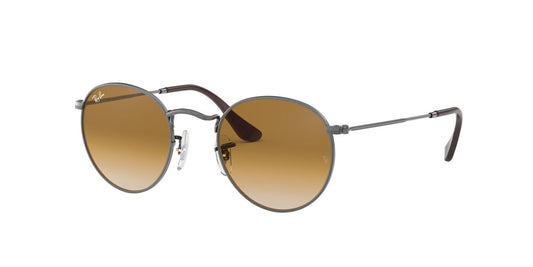 Anteojos De Sol Ray-Ban RB3447 Round Metal Plata/Gris