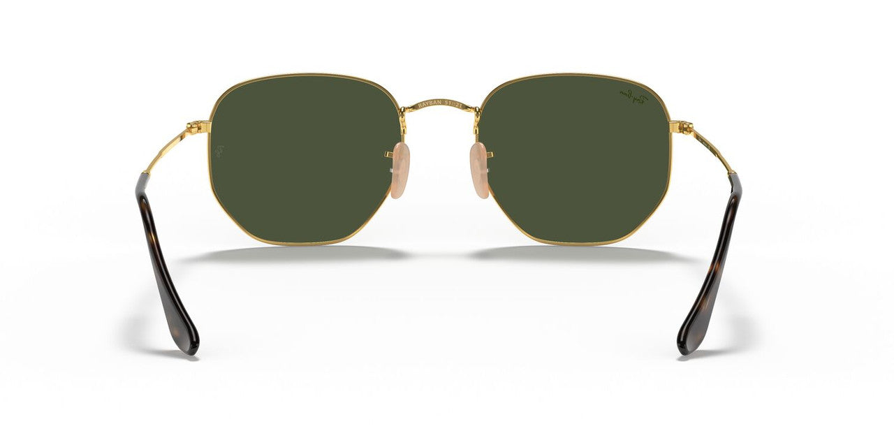 Anteojos De Sol Ray-Ban RB3548N Hexagonal Verde/Dorado