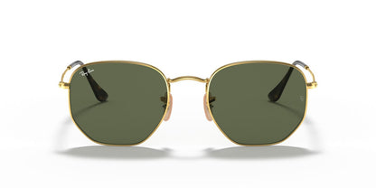 Anteojos De Sol Ray-Ban RB3548N Hexagonal Verde/Dorado
