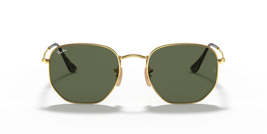 Anteojos De Sol Ray-Ban RB3548N Hexagonal Verde/Dorado