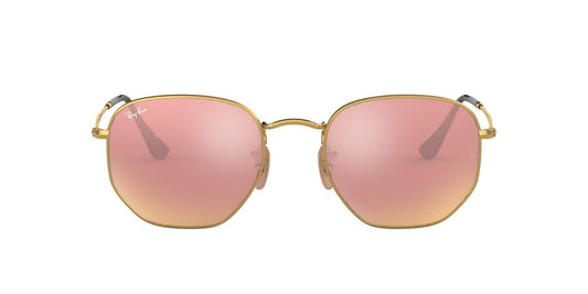 Anteojos De Sol RB3548N Hexagonal Rosado/Dorado