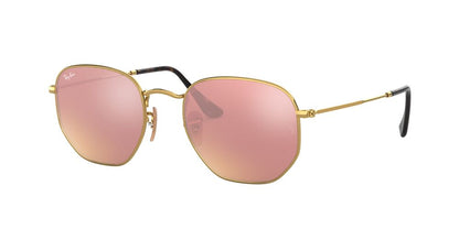 Anteojos De Sol RB3548N Hexagonal Rosado/Dorado