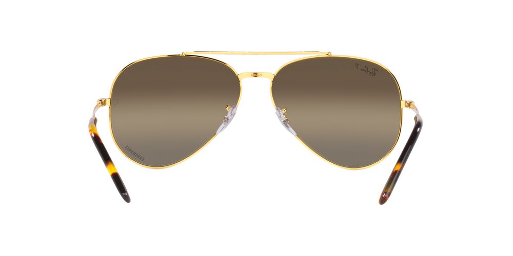 Anteojos De Sol Ray-Ban RB3625 New Aviator Café/Dorado