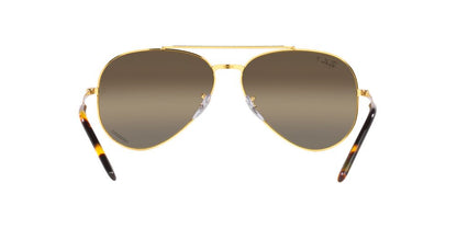 Anteojos De Sol Ray-Ban RB3625 New Aviator Café/Dorado