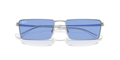 Anteojos De Sol Ray-Ban RB3741 Emy Azul/Plateado
