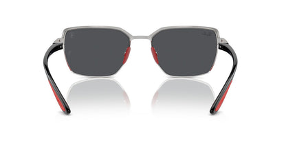 Anteojos De Sol Ray-Ban RB3743M Gris/Rojo