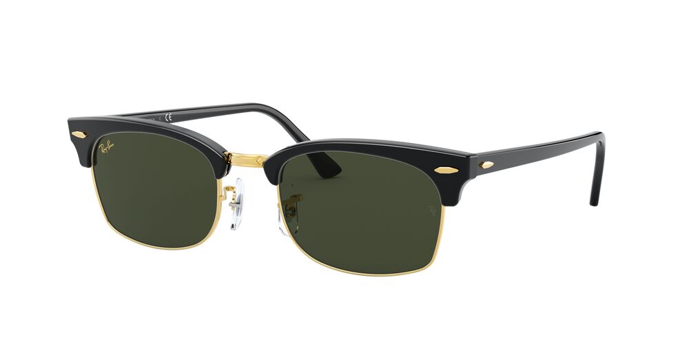 Anteojos De Sol Ray-Ban 0RB3916 Clubmaster Square Verde/Negro