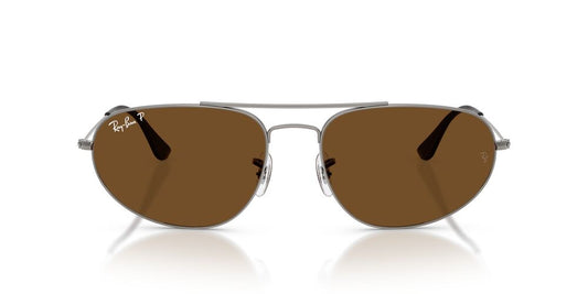 Anteojos De Sol Ray-Ban RB3945 Gunmetal Brown Polar Marron/Gris