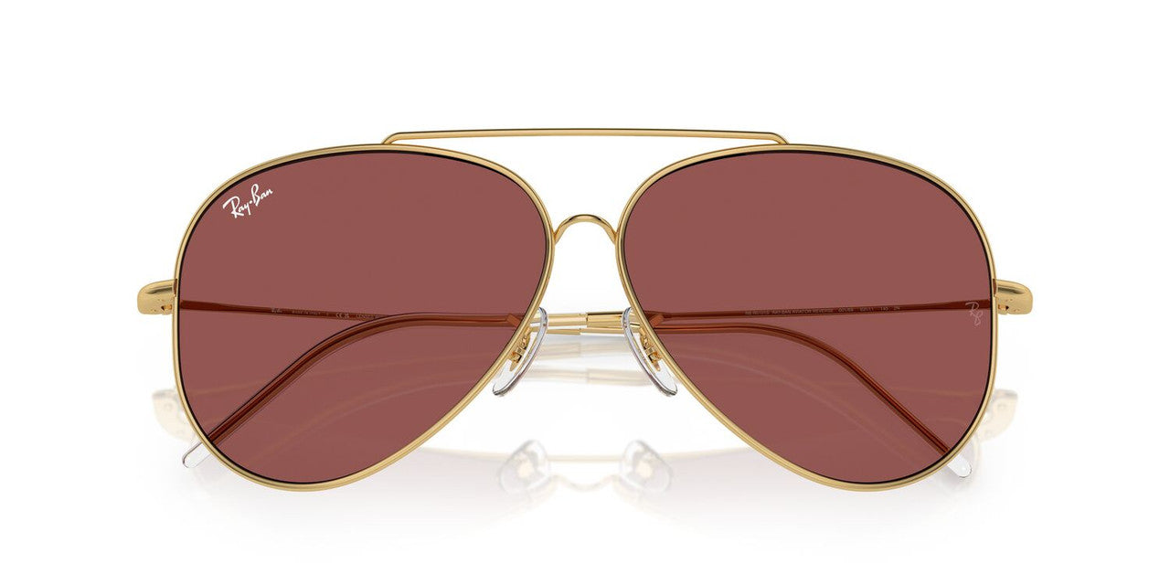 Anteojos De Sol Ray-Ban RBR0101S Aviator Reverse Burdeos/Dorado