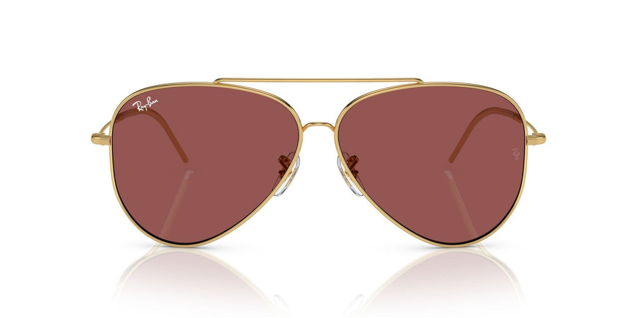 Anteojos De Sol Ray-Ban RBR0101S Aviator Reverse Burdeos/Dorado