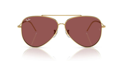 Anteojos De Sol Ray-Ban RBR0101S Aviator Reverse Burdeos/Dorado