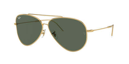 Anteojos De Sol Ray-Ban RBR0101S Aviator Reverse Verde/Dorado