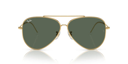 Anteojos De Sol Ray-Ban RBR0101S Aviator Reverse Verde/Dorado