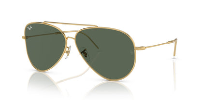 Anteojos De Sol Ray-Ban RBR0101S Aviator Reverse Verde/Dorado
