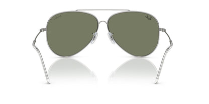 Anteojos De Sol Ray-Ban RBR0101S Aviator Reverse Verde/Plateado