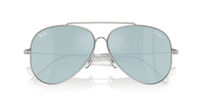 Anteojos De Sol Ray-Ban RBR0101S Aviator Reverse Verde/Plateado