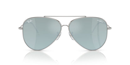 Anteojos De Sol Ray-Ban RBR0101S Aviator Reverse Verde/Plateado