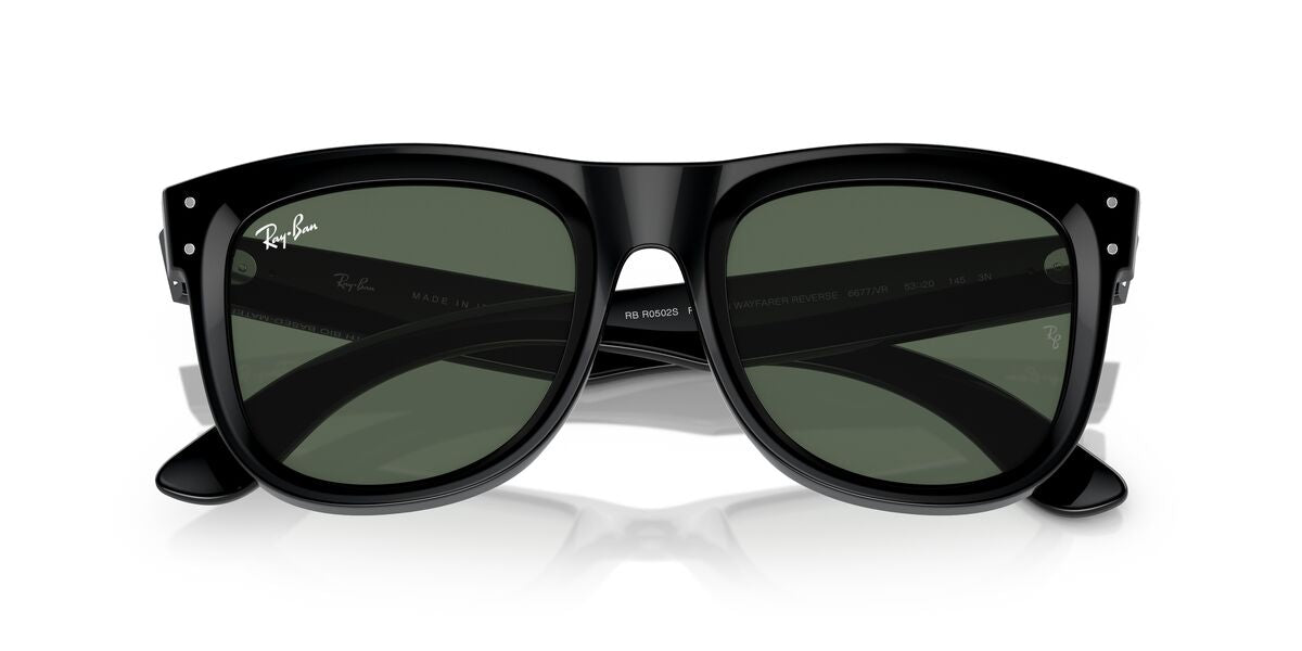 Anteojos De Sol Ray-Ban RBR0502S Wayfarer Reverse Verde/Negro