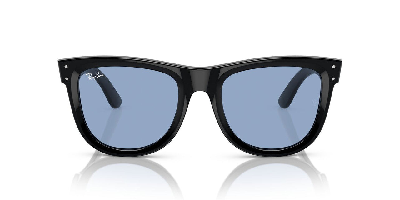 Anteojos De Sol Ray-Ban RBR0502S Wayfarer Reverse Celeste/Negro