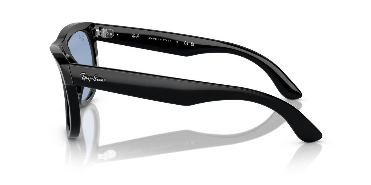 Anteojos De Sol Ray-Ban RBR0502S Wayfarer Reverse Celeste/Negro