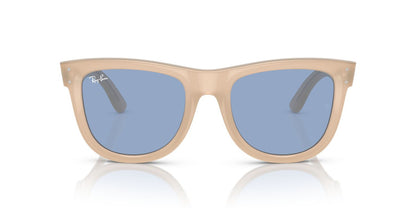 Anteojos De Sol Ray-Ban RBR0502S Wayfarer Reverse Celeste/Beige