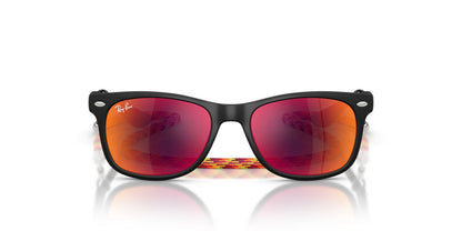 Anteojos De Sol Ray-Ban RJ9052S Junior New Wayfarer Naranja/Negro